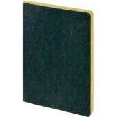 Ежедневник недатированный А5 Megapolis Nebraska Flex, зеленый с золотым обрезом, арт. 029746003