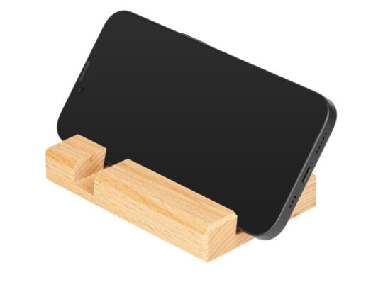 Подставка для телефона и планшета деревянная из массива бука №2 флагман, арт. 029739703