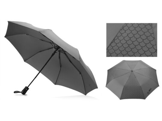 Зонт-полуавтомат складной Marvy с проявляющимся рисунком, серый, арт. 029776603