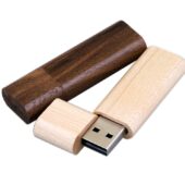 USB 2.0- флешка на 16 Гб эргономичной прямоугольной формы с округленными краями