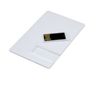 USB 2.0- флешка на 8 Гб в виде пластиковой карты с полностью выдвижным чипом