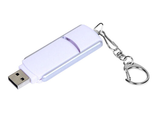 USB 3.0- флешка промо на 32 Гб с прямоугольной формы с выдвижным механизмом