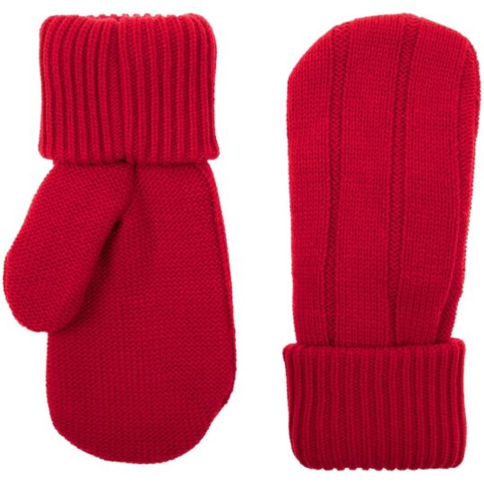 Варежки Knit Beat, красные, размер L/XL